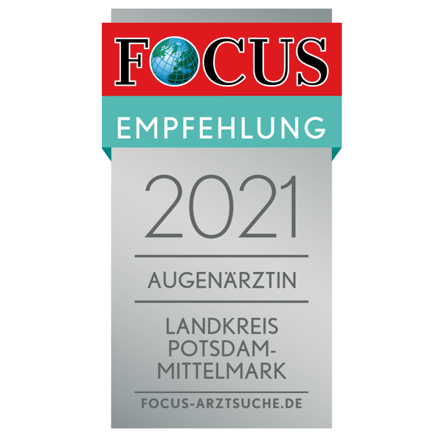 Focus Empfehlung für die Augenärztin im Landkreis Potsdam-Mittelmark des Jahres 2021